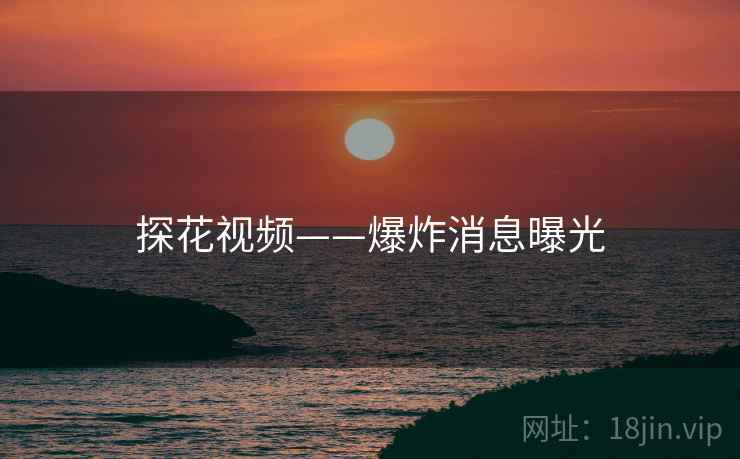 探花视频——爆炸消息曝光 探花视频——爆炸消息曝光
